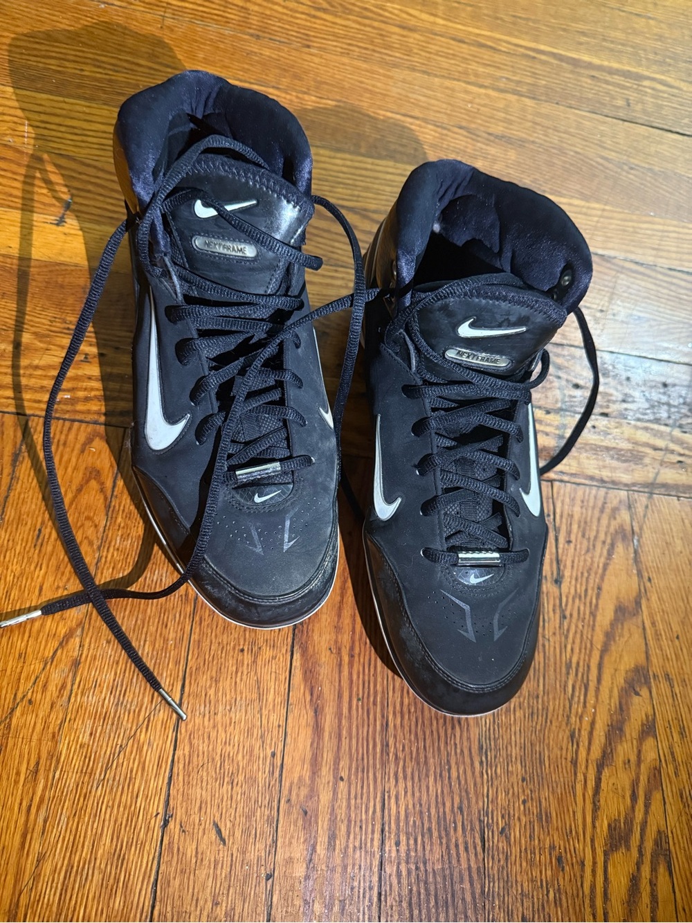 Nike Men’s Black and White High-Top Athletic Shoes
